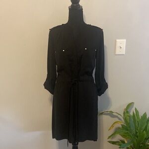 Black Dynamite Button Up Dress